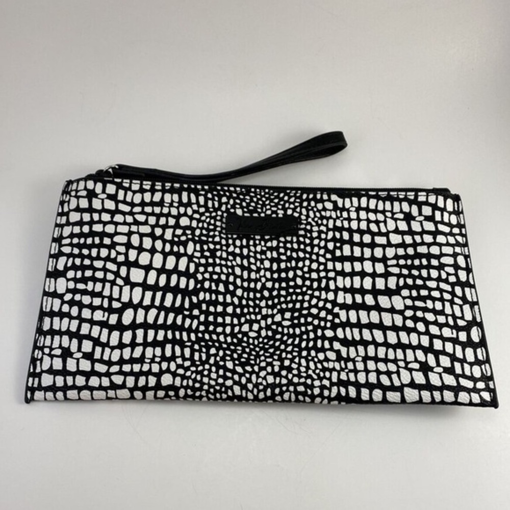 Vera Bradley Clutch Wallet Card Holder Wristlet Black & White Women’s